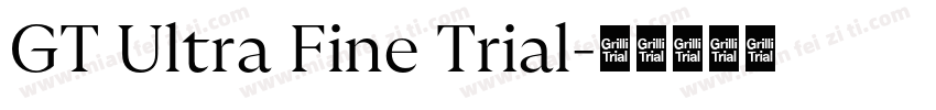 GT Ultra Fine Trial字体转换